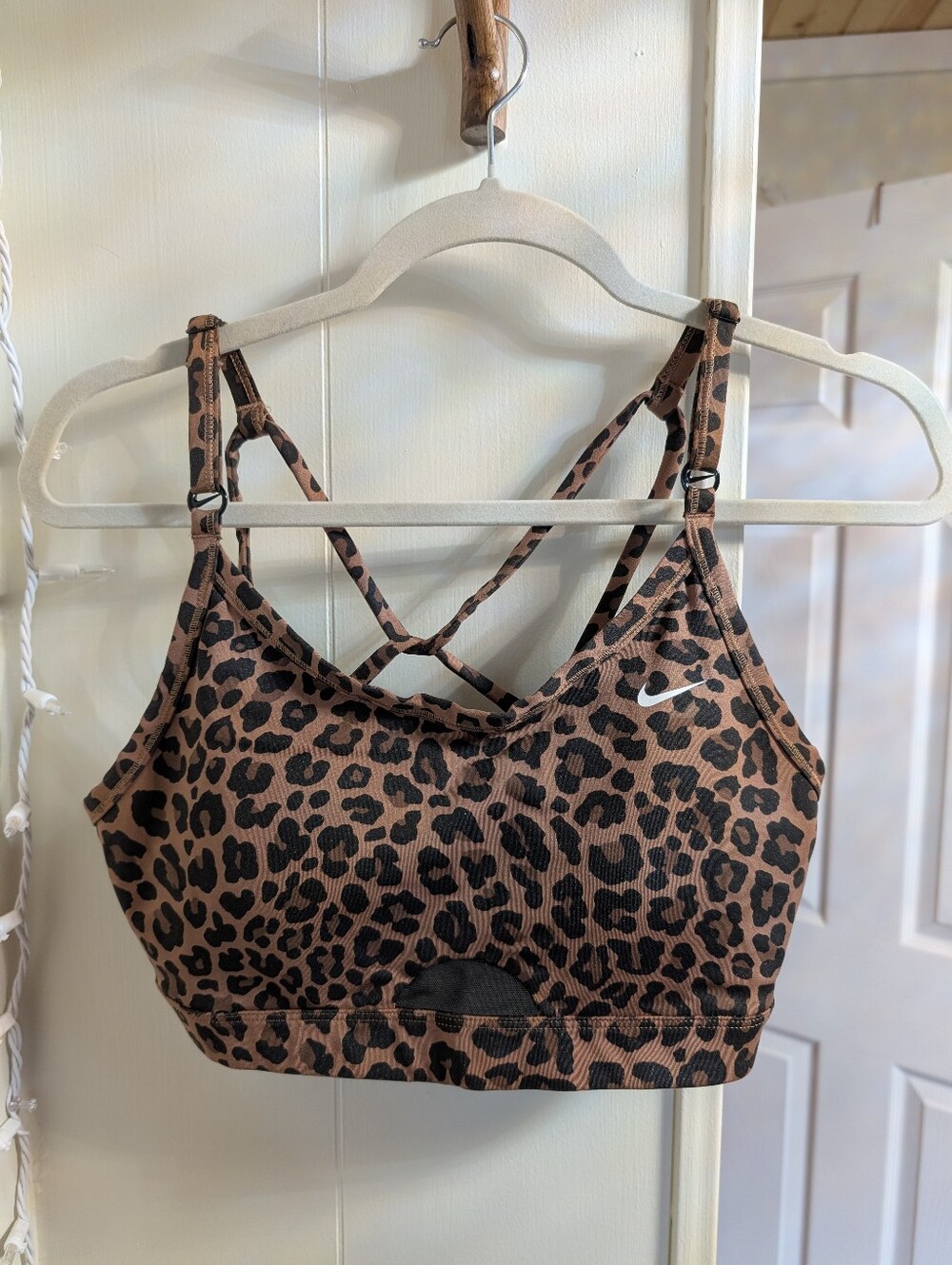Nike Cheetah Print Sports Bra Large